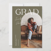 GRAD Olive Arch Abschluss Ankündigung (Vorderseite)