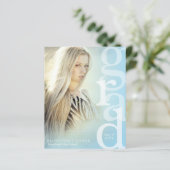 GRAD Overlay Budget Blue Abschluss Ankündigung (Stehend Vorderseite)