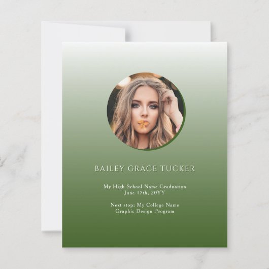 GRAD Overlay Budget Grüne Abschluss Ankündigung (Rückseite)