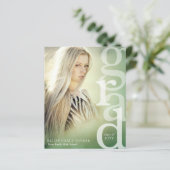 GRAD Overlay Budget Grüne Abschluss Ankündigung (Stehend Vorderseite)