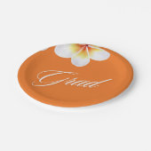 grad-Party-Ballon Pappteller (Schrägansicht)