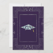 Grad Party Einladung - Klassischer Gatsby Style (Rückseite)