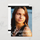 Grad Party Einladung mit XL Foto (Vorne/Hinten)