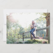 GRAD PARTY Floral Graduation Party Einladung (Rückseite)