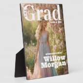 Grad Party Foto Magazine Cover Einladung Fotoplatte (Seite)