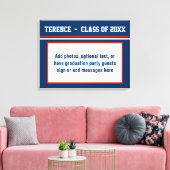 Grad-Party-Gast-Signaturspeicherkarte Leinwanddruck (Insitu (Wohnzimmer))