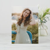 Grad Party Invite Einladung (Stehend Vorderseite)