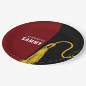 Grad Party Maroon Paper Teller (Schrägansicht)