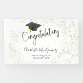 Grad Party Moderner Splash Glitzer Banner (Horizontal)