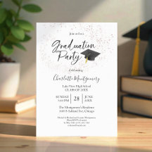 Grad Party Moderner Splash Glitzer