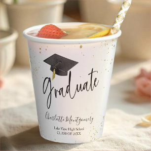 Grad Party Moderner Splash Glitzer Pappbecher