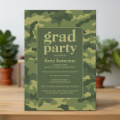Grad Party - Partei "Grüne Camouflage für den Hoch Einladung