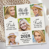 Grad Personalisiert 5 Foto Collage Abschluss Ankündigung