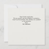 Grad Personalisiert 5 Foto Collage Abschluss Ankündigung (Rückseite)