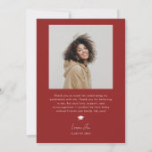 GRAD Red Arch Abschluss Ankündigung (Rückseite)