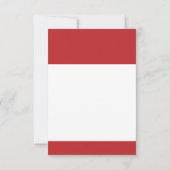 Grad Red White Modern Simple Abschluss 2022 Einladung (Rückseite)