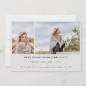 GRAD Rounded Foto Frame Abschluss Einladung (Rückseite)