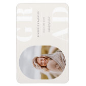 GRAD Rounded Foto Frame Abschluss Magnet (Vertikal)