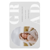 GRAD Rounded Foto Frame Abschluss Magnet (Vertikal)
