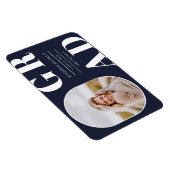 GRAD Rounded Foto Frame Abschluss Magnet (Rechte Seite)