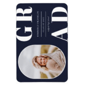GRAD Rounded Foto Frame Abschluss Magnet (Vertikal)