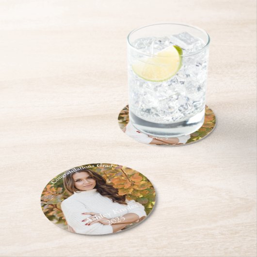 Grad Runder Pappuntersetzer (Vor Ort)