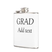 Grad schlicht minimaler Abschluss elegante moderne Flachmann (Links)