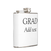 Grad schlicht minimaler Abschluss elegante moderne Flachmann (Rechts)