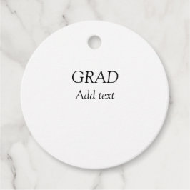 Grad schlicht minimaler Abschluss elegante moderne Geschenkanhänger