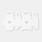 Grad schlicht minimaler Abschluss elegante moderne Geschenkschachtel (Ungefaltet)