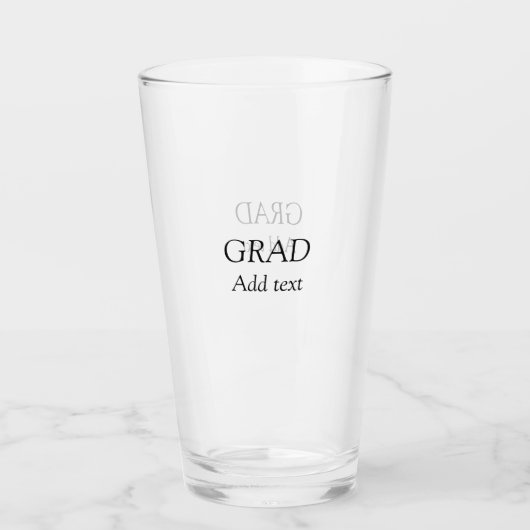 Grad schlicht minimaler Abschluss elegante moderne Glas (Vorderseite)