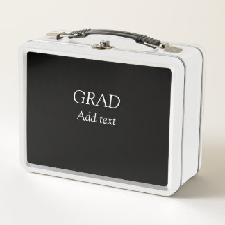 Grad schlicht minimaler Abschluss elegante moderne Metall Brotdose