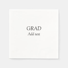 Grad schlicht minimaler Abschluss elegante moderne Serviette