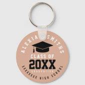 Grad Schlüsselanhänger mit ihrem Namen und dem Kla (Vorderseite)