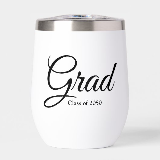 Grad Schwarz benutzerdefinierte Skriptklasse Jahr (Vorderseite)