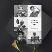 Grad Schwarz-Weiß-Foto Ankündigung