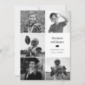 Grad Schwarz-Weiß-Foto Ankündigung (Vorderseite)