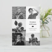 Grad Schwarz-Weiß-Foto Ankündigung (Stehend Vorderseite)