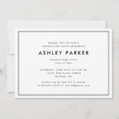 Grad Script Foto Graduate Ankündigung Card_Rauch (Rückseite)