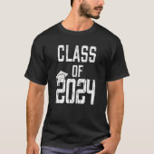 Grad Senioren 2024 Uni Schulabschluss T-Shirt (Vorderseite)