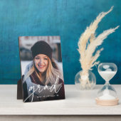 Grad-Skriptüberlagerung | Abschluss Foto Vertikal Fotoplatte (Seite)