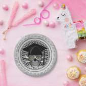 Grad-Skull-Papierteller Pappteller (Party)