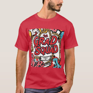 Grad Squad Angesagt-Hop Graffiti Abschluss Mens Ts T-Shirt