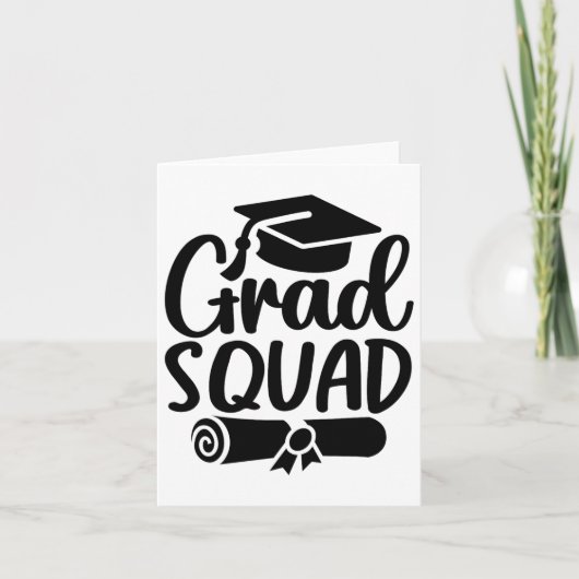 Grad Squad Cl von 2025 Abschluss Karte (Vorderseite)