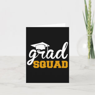 Grad Squad Funny Senior Cl von 2025 Abschluss Fami Karte