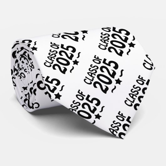 Grad Star-Klasse 2025 Abschluss Krawatte (Gerollt)