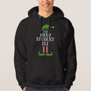 Grad Student Elf Matching Familienweihnachtsstift  Hoodie
