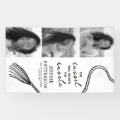 Grad Tassel 3 Foto Abschluss Banner (Horizontal)