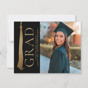 Grad Tassel University Graduate Custom Foto Ankündigung