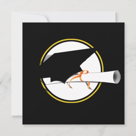 Grad-Tilt auf schwarzem Hintergrund Einladung (Vorderseite)